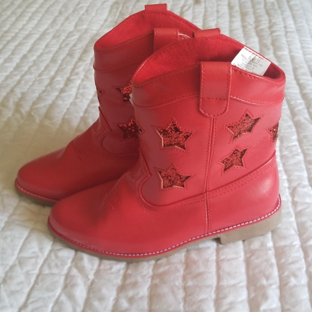 Glitter star cowgirl boots NWT 🤠🎀💖